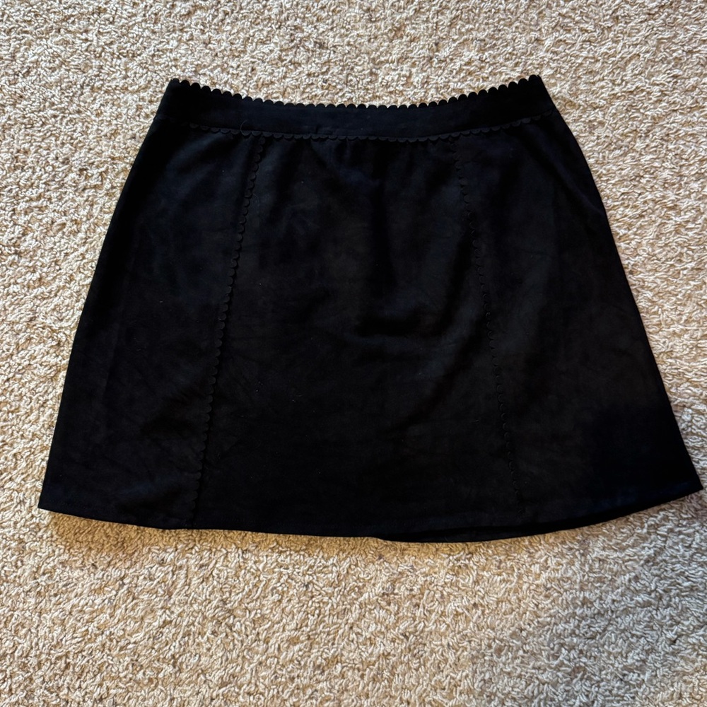 Faux Suede Mini Skirt